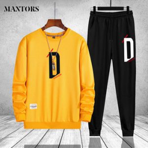 Tracksuit Men Casual Long Sleeve Hoodies Mens Clothing Brand Two Pieces Sweatshirt Outwear Pants Male Sportswear Set Plus Size