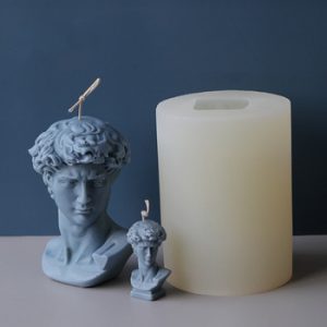 David Plaster Portrait Candle Mold Aromatherapy Candle Plaster DIY Material Mold Silicone Candle Molds 3d Silicone Candle Molds