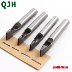 Width 3mm Leather Oval Shape Hole Punch Oval Angle Spacing Belt Punching Tools DIY Craft Leather Puncher Hole Drilling Tool