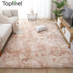 Topfinel Carpets for Living Room Rug Bedroom Decor Carpet Simple Moder Area Rugs Home Fluffy Thicken Mat Long Soft Velvet Mats