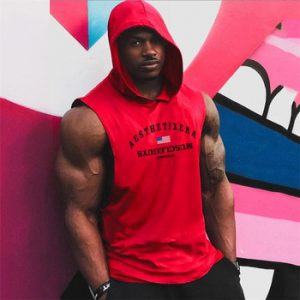 Muscleguys gym vest Mens Cotton Hoodie Sweatshirts fitness clothes bodybuilding tank top men Sleeveless Tees Shirt tanktops