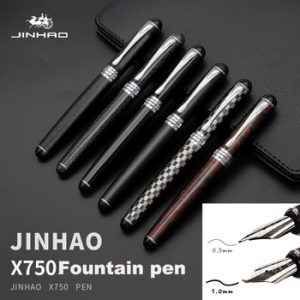 Jinhao X750 Medium Nib Fountaine Pens High Quality Luxury Ink Pen 0.5mm Pluma Fuente Caligraphy Penna Stilografica Pennino