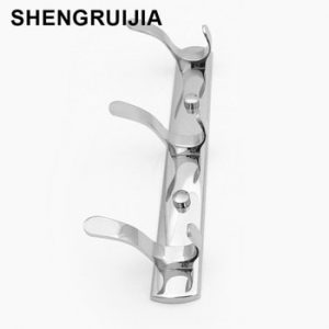 Zero shipping stainless steel wall coat hooks robe hooks hanger bathroom chrome wall coat hanger hook bathroom for BC market