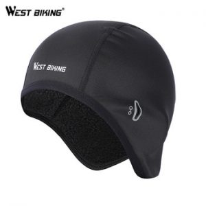 WEST BIKING Bicycle Caps Women Men Winter Thermal Helmet Liner MTB Bike Hats Outdoor Sports Fleece Warm Skiing Cycling Caps 