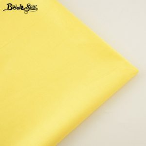 High Quality Classic  Yellow Color  Cotton Fabric Twill Fat Quarter Home Textile Material Sewing Cloth Tela For Bed Baby