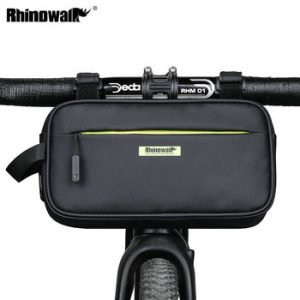 Rhinowalk Bicycle Front Frame Triangle Bag 2.5L Waterproof Handlebar Bike Bag Multifunction for Mountain Bike Cycling Waist Bags