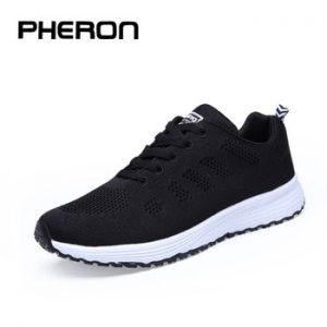 Women Casual Sport Shoes Fashion Men Running Shoes Weave Air Mesh Sneakers Black White Non Slip Footwear Breathable Jogging