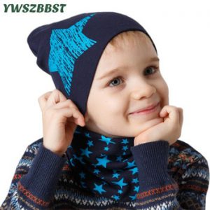 New Autumn Winter Cotton Baby Hat Boys Girls Warm Cap Scarf Infant Hats Set Baby Girls Hat Children Beanie Hat Spring Baby Cap