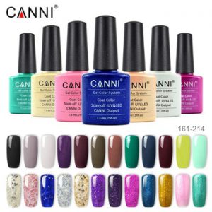 CANNI Enamel Gel Nail Polish Color 128-258 New Hot Nail Art Manicure Fast Dry Base Three Steps Soak off UV LED Nail Gel Lacquer