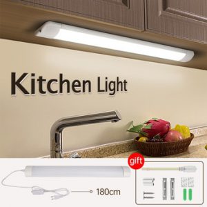 Full Set Led Tube Under Cabinet led Lights for Kitchen Bedroom Wardrobe Closet Light 220V 110V 30/50/60cm led Wall Lamp Home Bar