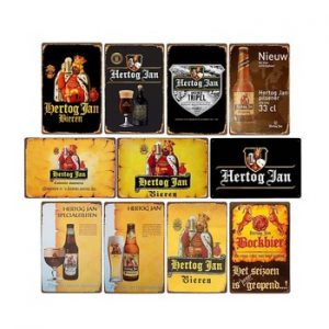 NEW Hertog Jan Beer Metal Tin Sign Vintage Posters Pub Bar Wall Painting Plaque Decoration Home Decor 20x30cm