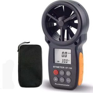 BTMETER Digital LCD Anemometer Handheld Wind Speed Meter for Measuring Wind Speed