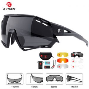 X-Tiger Cycling Glasses Polarized Sports Men's Cycling Sunglasses Mountain Bicycle Glasses MTB Protection Cycling Goggle Eyewear