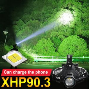 New 380000LM xhp90.3 led headlight 18650 rechargeable LED headlamp usb head lamp  xhp50 head flashlight Torch  xhp70 head light