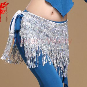 12 colors belly dance accessories women belly dance hip scarf tassel sequins belt girls belly dance belt