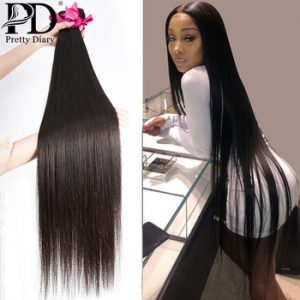 28 30 32 34 40 Inch Straight Brazilian Hair Weaves Bundles 3 4 Bundles Human Hair Bundles Single Bundles Remy Hair Extensions