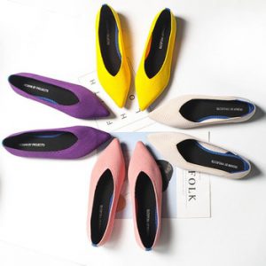 Women flat Shoes Zapatos De Mujer Autumn 2021 Loafers Ballerine Femme Tenis Feminino Casual Black  For  Ladies Pointed Toe flats