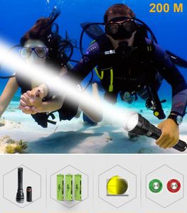 IP8 Powerful Diving Flashlight XHP90.2 Highest Waterproof Professional diving light XHP90 LED Underwater Torch Lamp lanterna