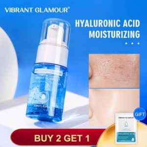 VIBRANT GLAMOUR Hyaluronic Acid Face Serum Moisturizing Shrink Pores Remove Fine Lines Anti-Aging Anti-Wrinkle Deep Care 30ml