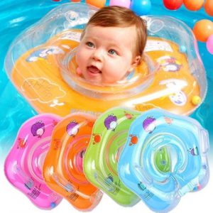 Swimming Baby Accessories Neck Ring Tube Safety Infant Float Circle for Bathing Inflatable Flamingo Inflatable Water