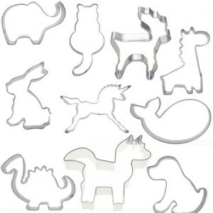 10pcs Biscuit Molds for Cookies Press Cutters Set in Animal Shapes Dog