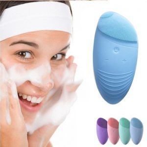 Electric Silicone Facial Cleansing Brush Face Cleaning Machine skin care tool Tools Vibration face clean Pore Deep clean device