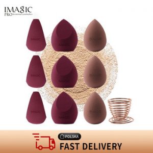 IMAGIC 10 Pack Makeup Mixer Soft Water Sponge Puff Professional Makeup Puff Sponge for  Makeup  Get bigger Combination packages