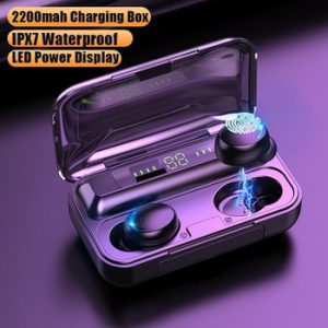 TWS Bluetooth 5.0 Earphones 2200mAh Charging Box Wireless Headphone 9D Stereo Sports Waterproof Earbuds Headsets With Microphone