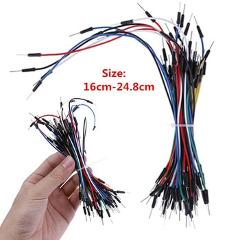 65pcs/lot Jump Wire Cable Male To Male Flexible Jumper Wires For Breadboard DIY Starter Kit 16cm-24.8cm