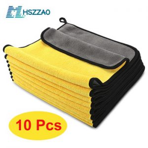 3/5/10 pcs Extra Soft Car Wash Microfiber Towel Car Cleaning Drying Cloth Car Care Cloth Detailing Car WashTowel Never Scrat