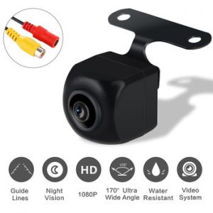 Dasaita Universal Car Rear View Camera with Fisheye HD Lens Backup Camera Vehicle Parking Assiantance 170 Wide Camera