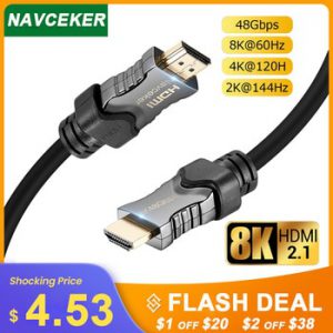 2020 Best 8K 48Gbps 2.1 HDMI Cables 4K HDMI 2.1 Cable eARC Cabo HDMI 2.1 UHD Dynamic HDR HDMI 2.1 Cable for 8K Samsung QLED TV