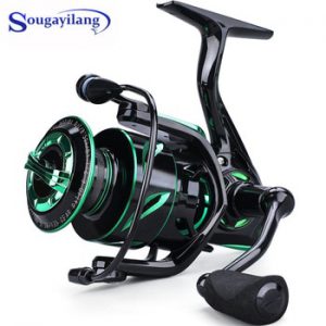 Sougayilang 12+1BB Carp Fishing Reel 6.2:1 High Speed Spinning Fishing Wheel with Magnetic Brake System for Fresh/Saltwater