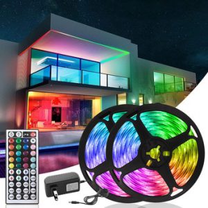 LED Lights SMD5050 LED Strip Lights Decoration for Wall Bedroom Night Light Kitchen Lighting with 44Keys IR Controller Backlight