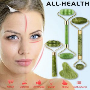 Natural Face Massager For Guasha Scraper Jade Roller Massage Face Gua sha Scraper Jade Roller Microniddle Roller Face Massager