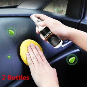 1/2Pc Plastic Parts Restore Retreading Agent Wax Instrument Panel for Car Interior Plastic Renovated Coating Wax Leather Cleaner