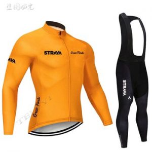 New 2021 STRAVA Mens Cycling Long Sleeve Suit Cycling Jersey Mtb Cycling Clothing Bicycle Maillot Ropa Ciclismo Bike Clothes