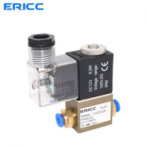 2V025-08 Normally Closed 12V 24V 220V 1/4" BSP 2 Way 2 Position Air Solenoid Valve 2V025-08 Pneumatic Control Valve