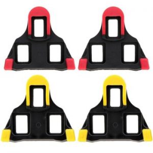 One set 2 x Bicycle Bike Self-locking Pedal Cleats Set Yellow For Shimano SM-SH11 SPD-SL for road Mountain Bike accessories