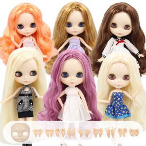 ICY DBS Blyth Doll 1/6 Joint Body 30CM BJD toys white shiny face with extra hands AB and faceplate DIY Fashion Dolls girl gift