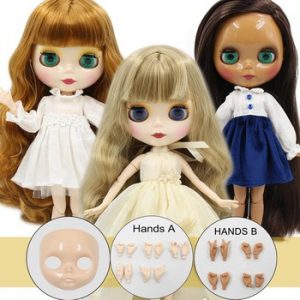 ICY DBS Blyth Doll 1/6 bjd joint body ob24 TOY gift hands and faceplate naked doll 30cm on sale