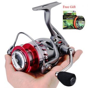 Sougayilang 9+1BB Carp Fishing Reel 6.2:1 High Speed Gear Ratio Alluminum Spool Spinning Fishing Reel with Magnetic Brake System