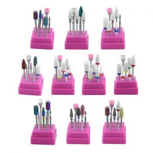 7 Pcs Carbide Ceramic Nail Drill Bits Set of Milling Cutter Manicure Machine Nail Bits for Electric Drill Electric Nail Files