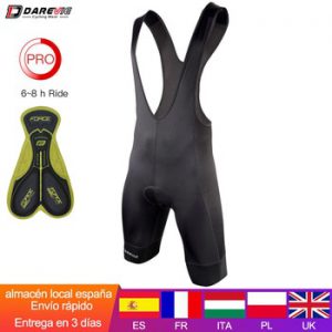 DAREVIE Cycling Bib Shorts Men 3D Gel Pad Shockproof Cycling Bib Short Pro Korea Lycra Breathable Cool 6 Hours Ride Bike Shorts