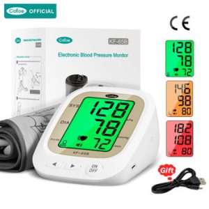 Cofoe Sphygmomanometer UpperArm/Wrist Blood Pressure Monitor BP Heart Rate Measurement/Arrhythmia Detector Personal Home Health