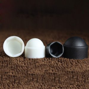 Black White Dome Protection Cap Covers Exposed Hexagon Plastic PE Nut Bolt M4 M5 M6 M8 M10 M12 M14 M16 M18 M20 M22 M24