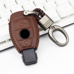 Genuine Leather Car Key Case Cover for Mercedes Benz CLK ML SLK B C E S Class Keychain Accessories Car Styling for Mercedes Benz