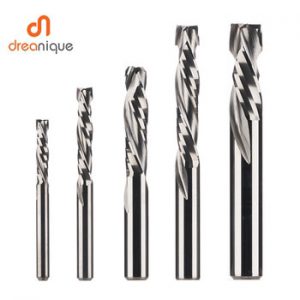 milling cutter woodwork UP & DOWN Cut 2 Flutes Spiral Carbide Milling Tool