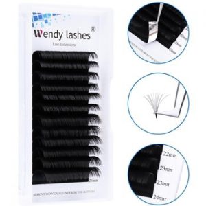 20MM Super Long Easy Fanning Eyelash Extensions Blooming Volume Eyelashes Auto Fans Camellia Individual Lash Extension Supplier