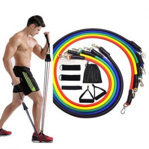 11 Pcs Resistance Bands Set Fitness Bands Resistance Gym Equipment Exercise Bands Pull Rope Fitness Elastic Training Expander